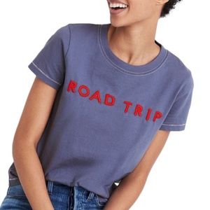 Madewell Embroidered Road Trip Tee